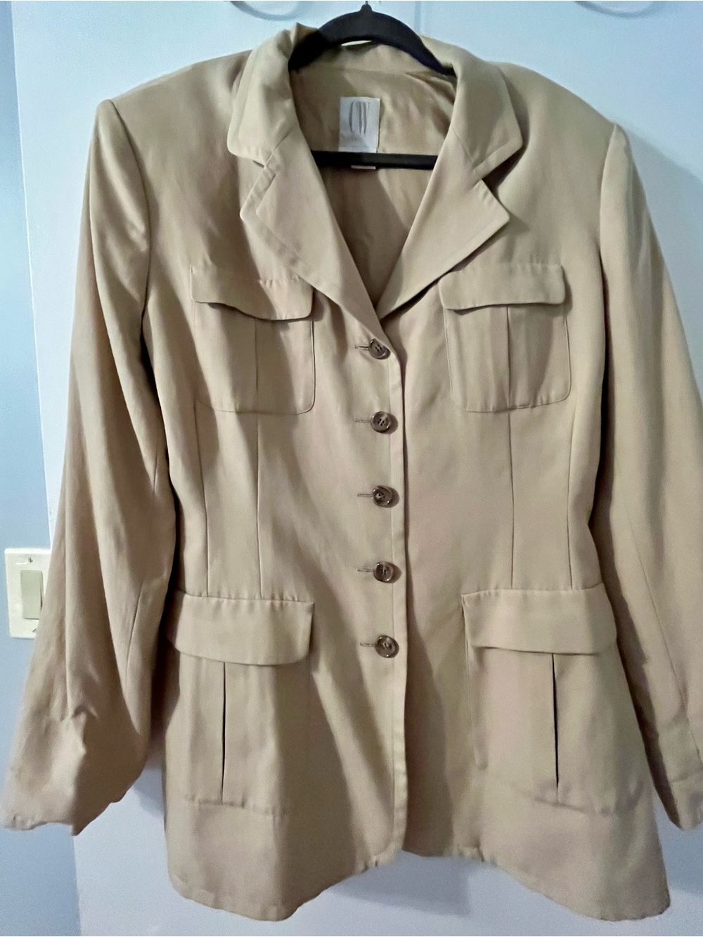 Classic Women's Light Beige Blazer Jacket